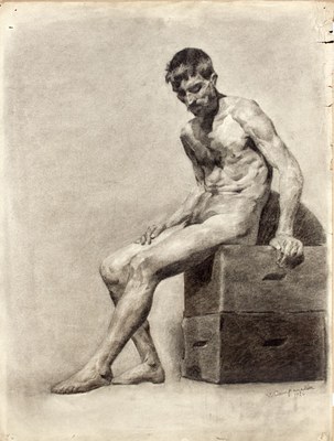 Seated Nude Male