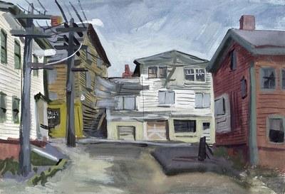 Untitled (town scene)