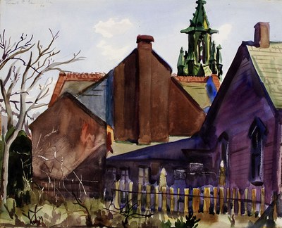 Scene with Houses and Church